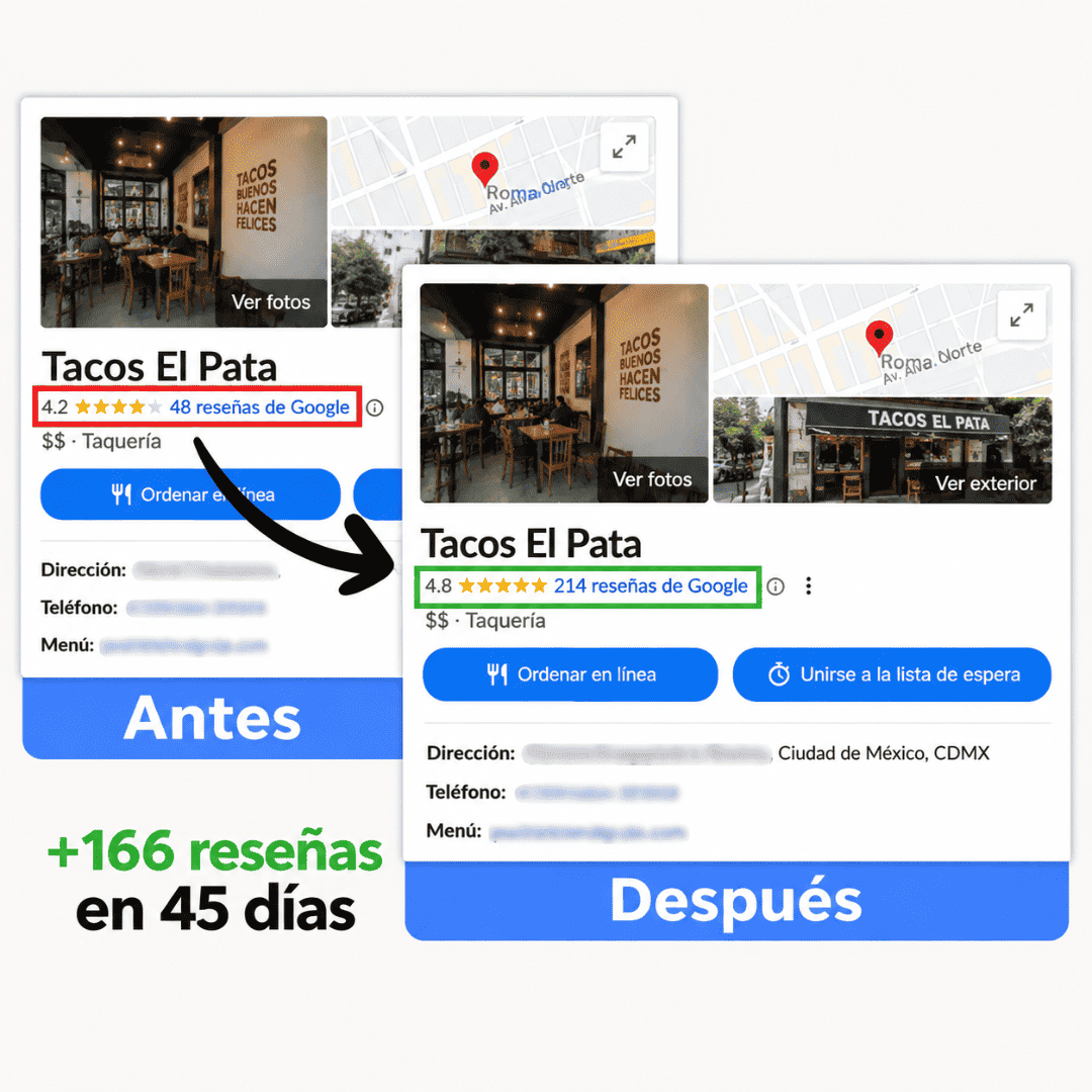 Placa de Reseñas de Google